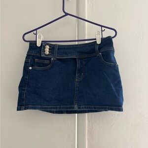 Princess Polly Dark Blue Mini Skirt